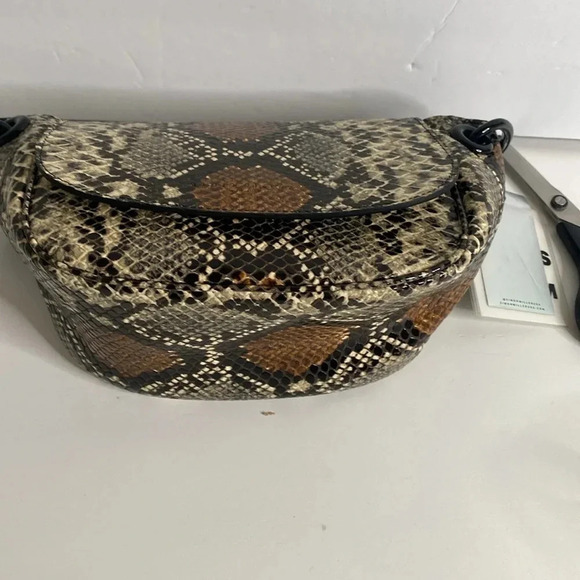 SIMON MILLER Snakeskin Printed Leather Bag - Picture 5 of 10